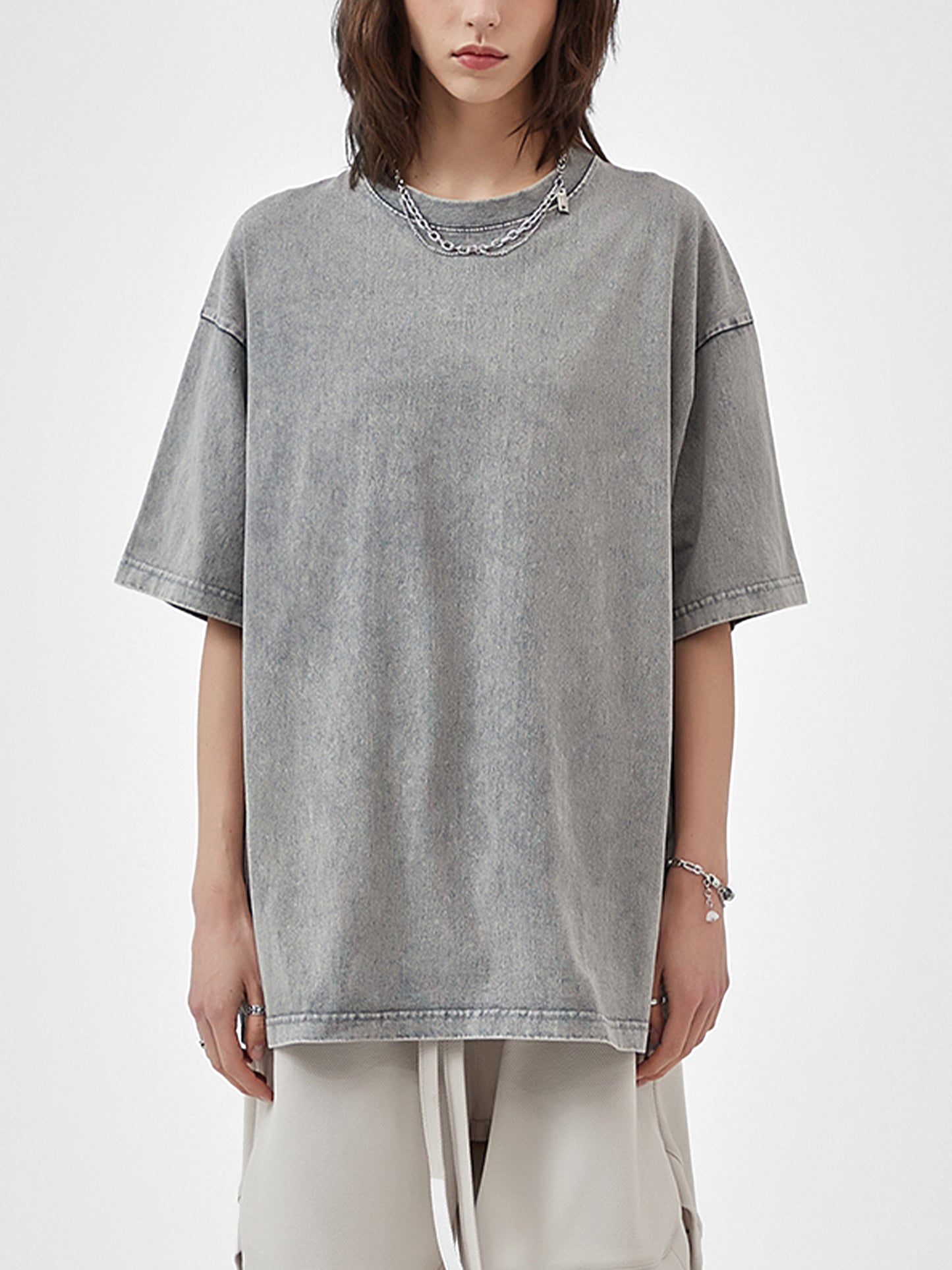 Tough Luck x Selection 5 (HER - Acid Wash Oversize T-Shirt)